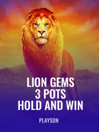 Lion Gems 3 Pots: Hold and Win